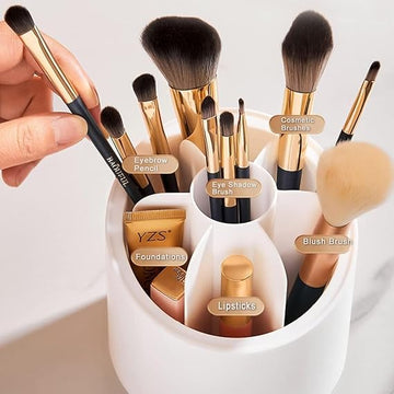 360 Rotating Makeup Brush Holder