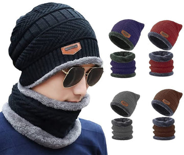 Woollen Cap with Scarf– Stay Warm and Stylish