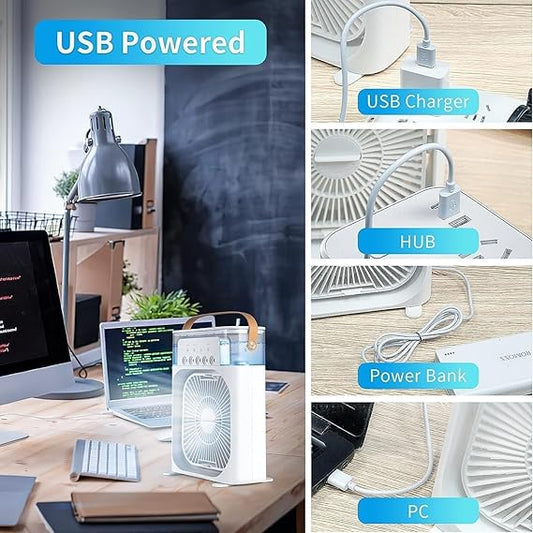 Personal AC Fan – Stay Cool Anywhere, Anytime!