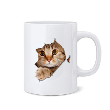 Mug - Purr-fect Breakout: Whimsical Cat Mug
