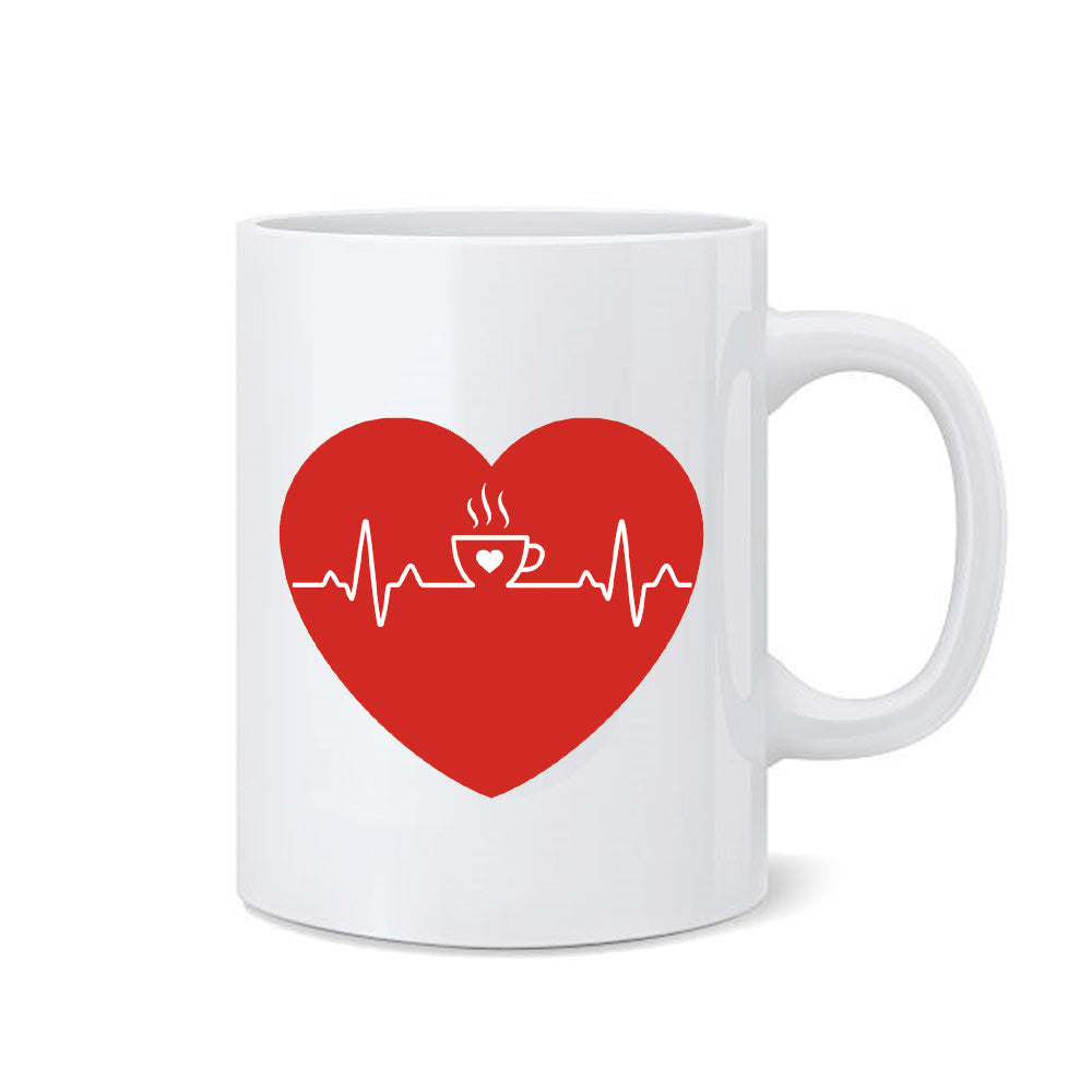Mug - Heart Beat Printed Mug